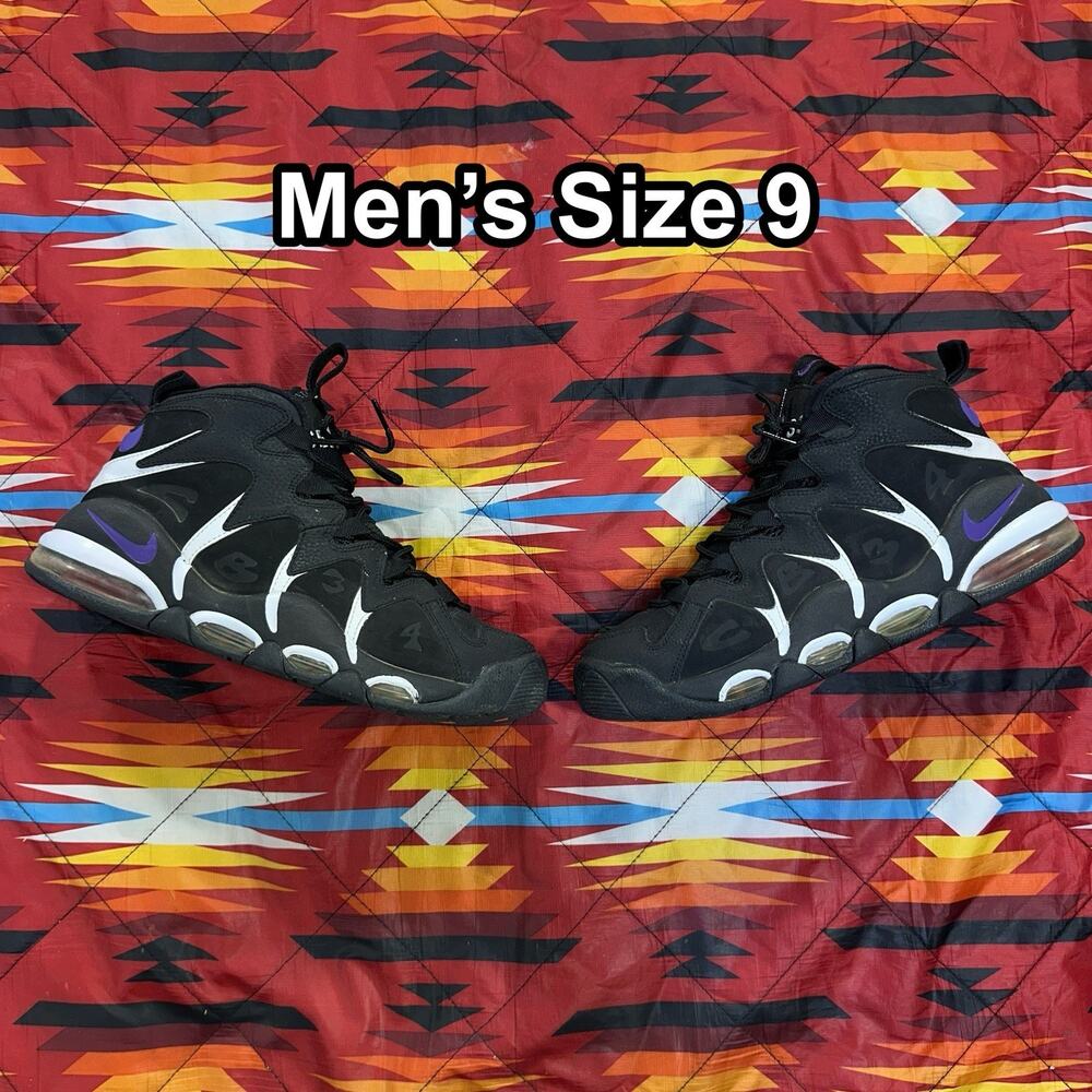 Nike Air Max CB34 Charles Barkley 2010 414243-002 Black Purple Sneakers Men’s 9